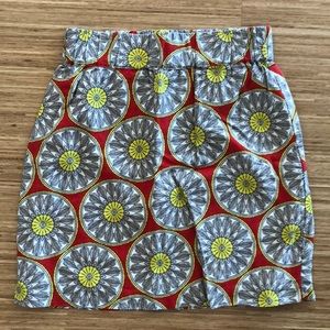 High waisted linen skirt